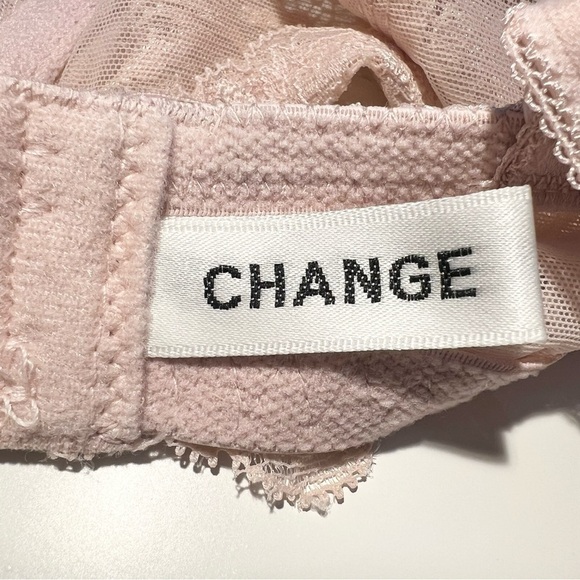 Change Denmark pastel pink sheer lace underwire bra 32 G - Picture 11 of 12
